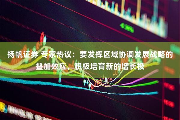 扬帆证券 专家热议：要发挥区域协调发展战略的叠加效应，积极培育新的增长极