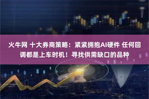 火牛网 十大券商策略：紧紧拥抱AI硬件 任何回调都是上车时机！寻找供需缺口的品种
